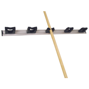 Toolflex ophangstrip 90 cm zwart met klemmen 5 x 20/30 mm