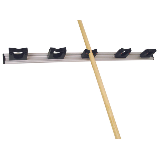 Toolflex ophangstrip 90 cm zwart met klemmen 5 x 20/30 mm