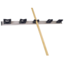 Toolflex ophangstrip 90 cm zwart met klemmen 5 x 20/30 mm