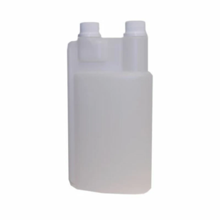 Doseerfles plat met 2 doppen 1 liter