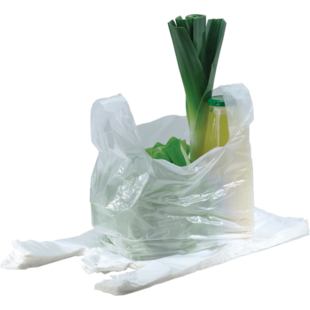 Hemddraagtas HDPE 27/6 x 48 cm wit 2000 stuks