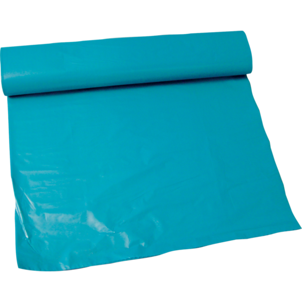 Afvalzak LDPE 65/25 x 140 cm T70 blauw 10 rol a 10 stuks