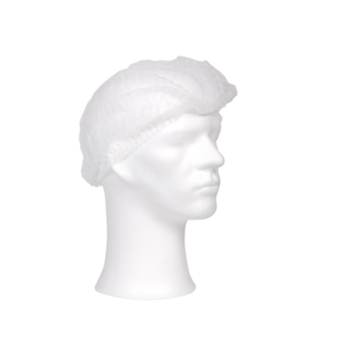 Baretten non woven wit comfort wokkel 52 cm doos 1000 stuks