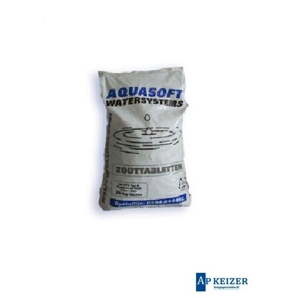 Regeneratiezout tabletten 25 kg.