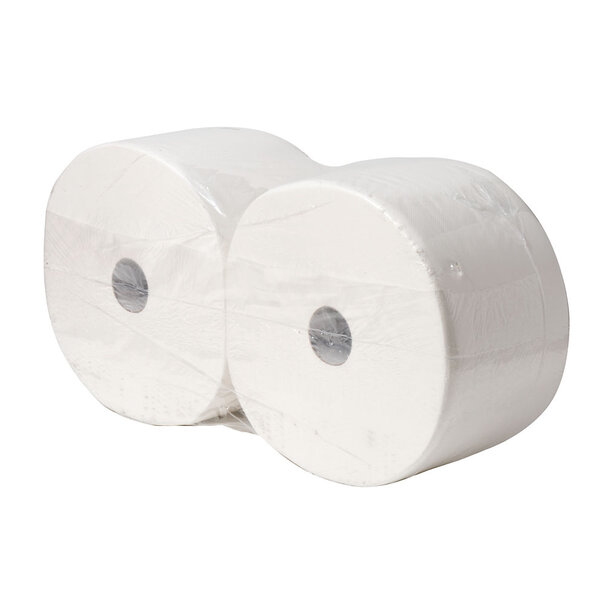 Handdoekrol Cetec wit 140 mtr x 24 cm met huls 2-laags  6 ro