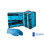 Handschoen Latex  blauw Medium gepoederd 100 stuks