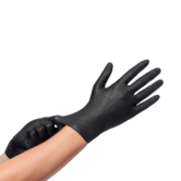 Handschoen Nitryl zwart ongepoederd M ds 100 stuks