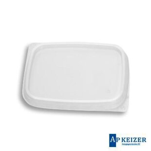 Deksel transparant recht  108 x 82 x 28 mm 1000 pc