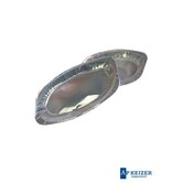 Cateringschaal aluminium ovaal 45x29 cm 100 stuks
