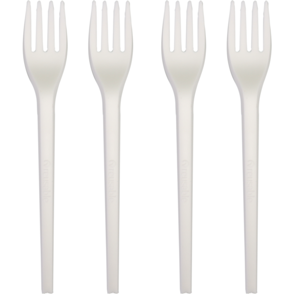 Suikerriet vork C-PLA 16,5 cm. ds.1000 stuks