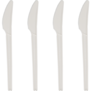 Suikerriet mes wit C-PLA 16,5 cm. ds.1000 stuks