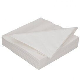 Servetten wit 33 x 33 cm 1-laags 4500 pc