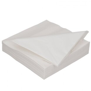 Servetten wit 33 x 33 cm 1-laags 4500 pc