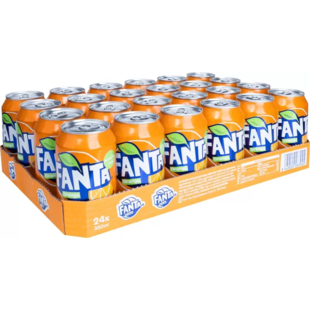 Fanta orange blik 33 cl. tray 24 pc