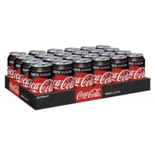Coca-Cola blik zero 33 cl. tray 24 pc