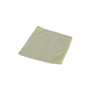 Microvezeldoek  gebreid set à 10 ca. 40x40 cm geel