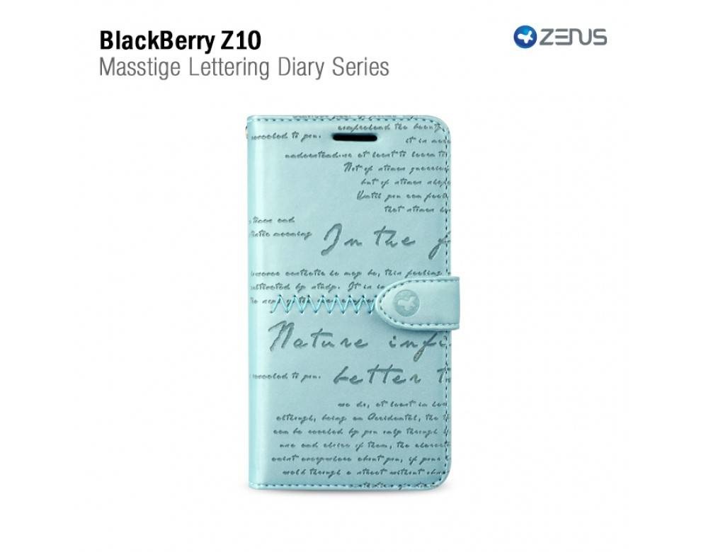 Zenus Blackberry Z10 Masstige Lettering Diary Series -Blue