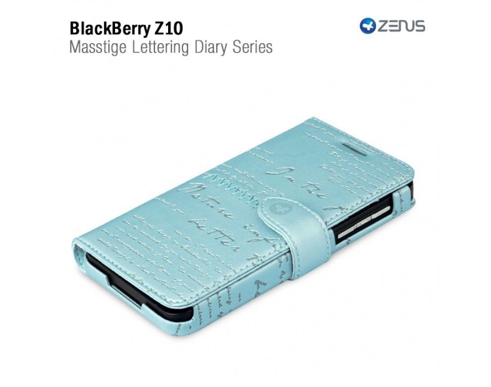 Zenus Blackberry Z10 Masstige Lettering Diary Series -Blue