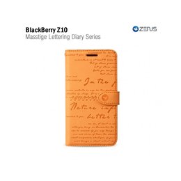 Zenus Blackberry Z10 Masstige Lettering Diary Series -Orange