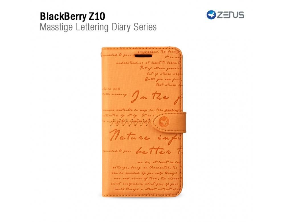 Zenus Blackberry Z10 Masstige Lettering Diary Series -Orange