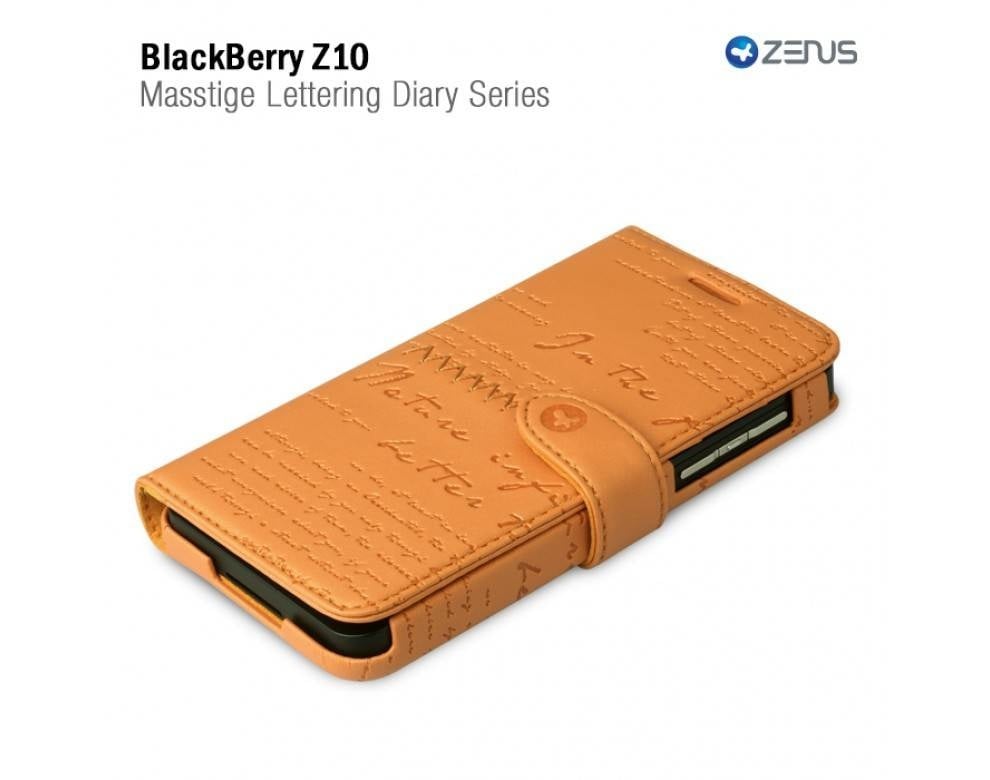 Zenus Blackberry Z10 Masstige Lettering Diary Series -Orange