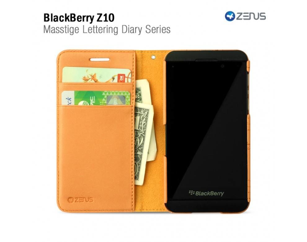 Zenus Blackberry Z10 Masstige Lettering Diary Series -Orange