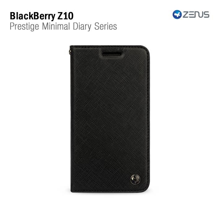Zenus Blackberry Z10 Prestige Minimal Diary Series -Black