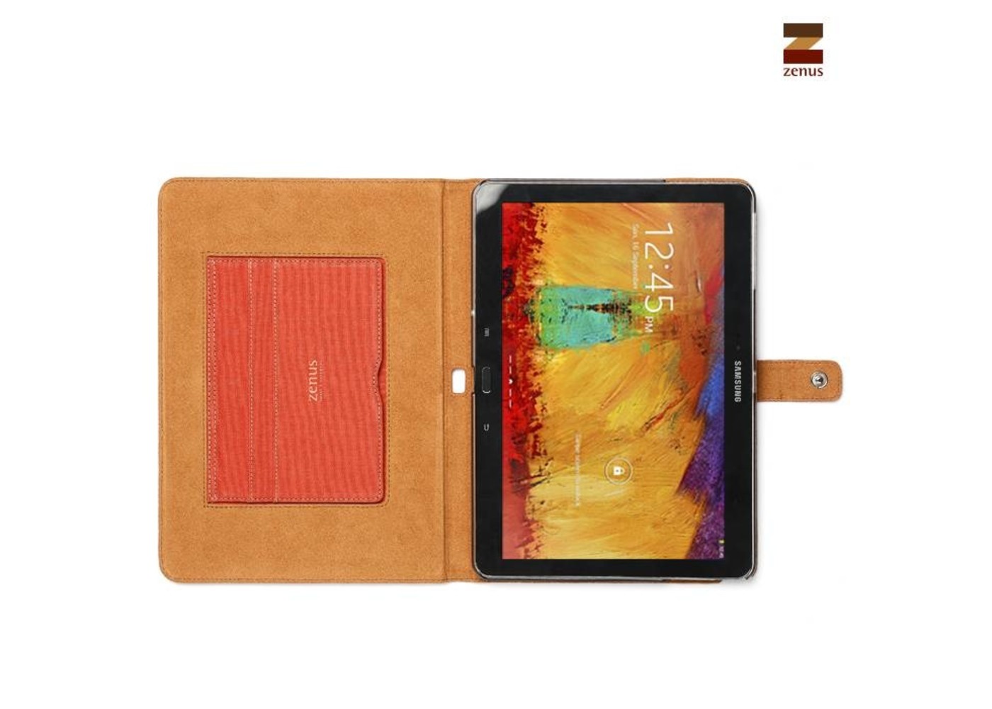 Zenus Galaxy Note 10.1  Masstige Cambridge Diary Series -Orange