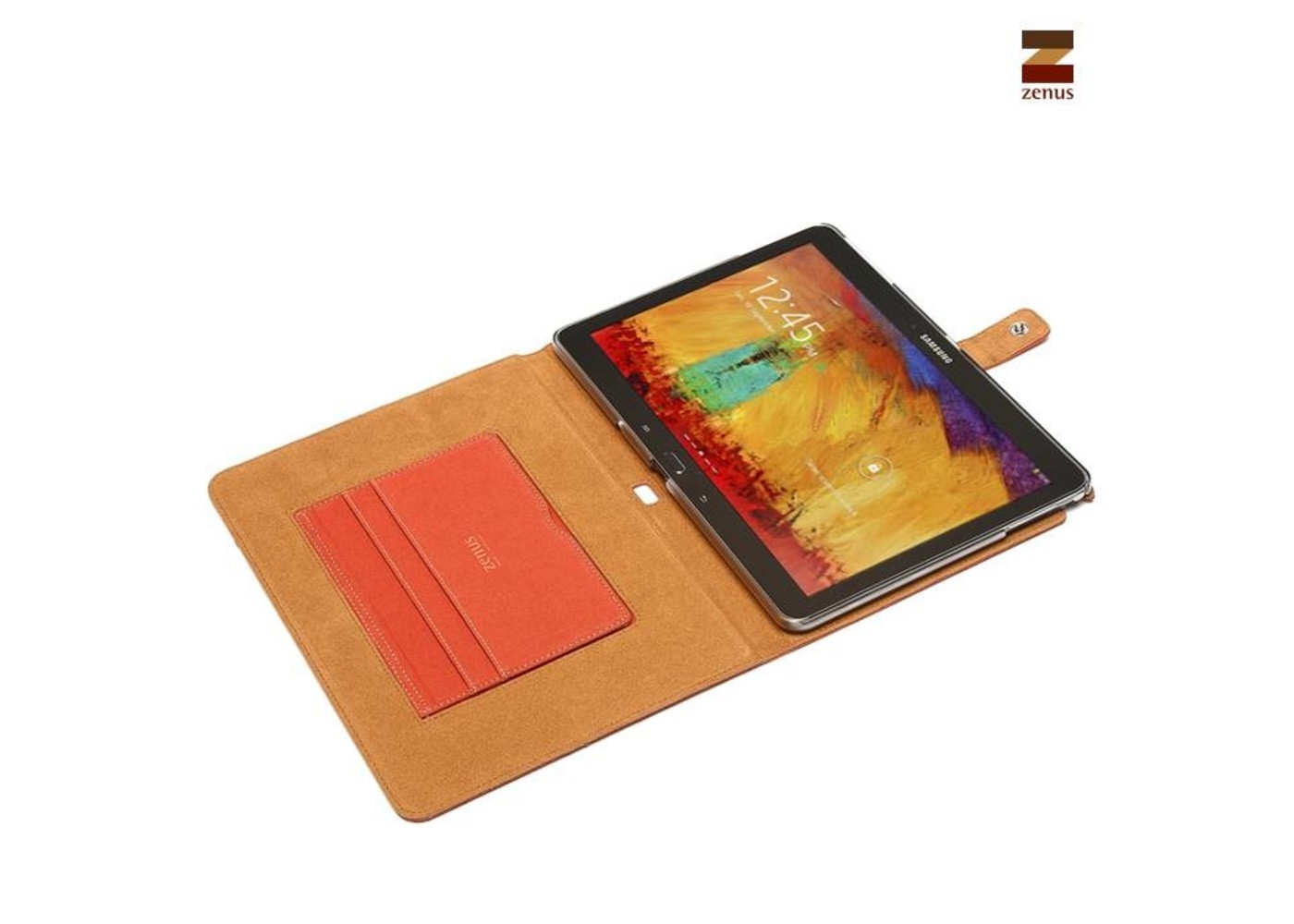 Zenus Galaxy Note 10.1  Masstige Cambridge Diary Series -Orange