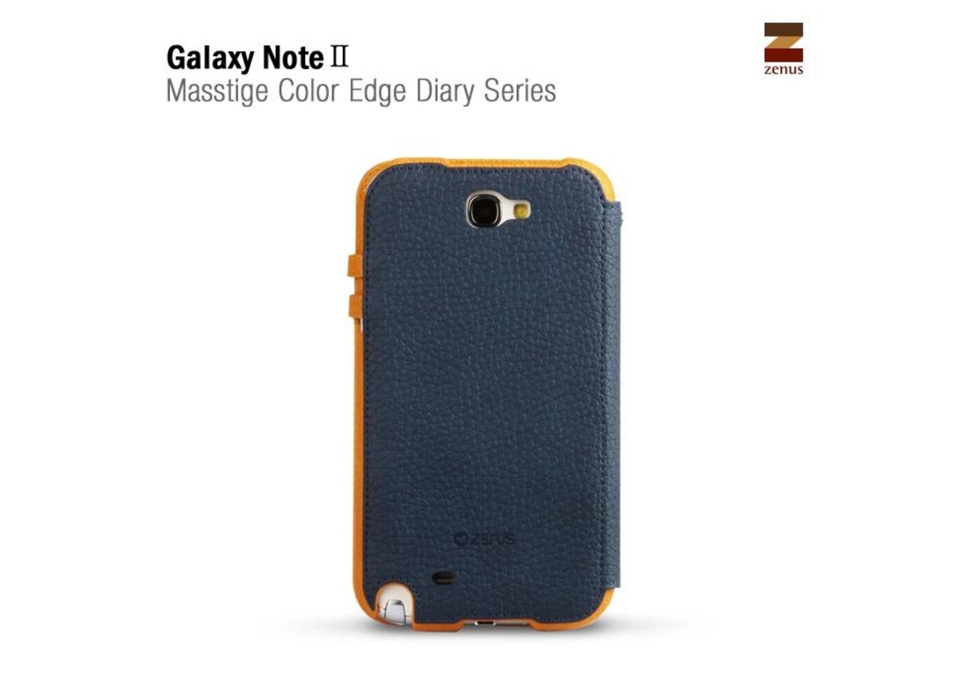 Zenus Galaxy Note 2 Masstige Color Edge Diary Series -Navy