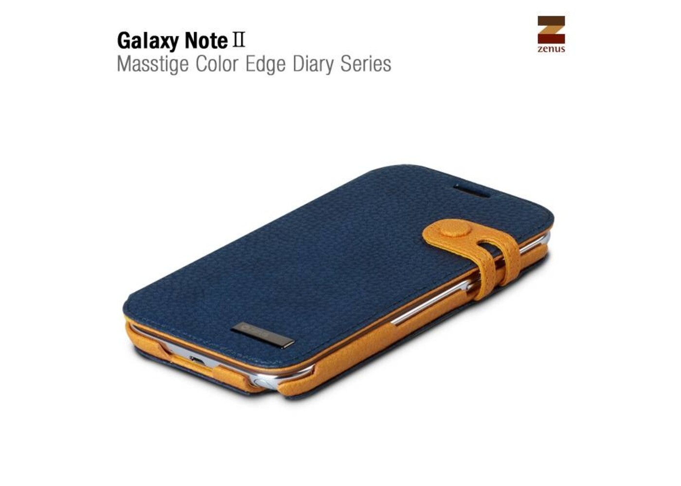 Zenus Galaxy Note 2 Masstige Color Edge Diary Series -Navy