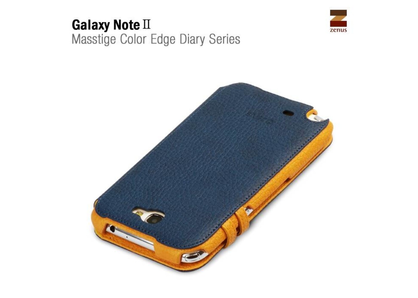 Zenus Galaxy Note 2 Masstige Color Edge Diary Series -Navy