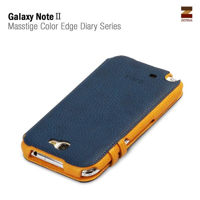 Zenus Galaxy Note 2 Masstige Color Edge Diary Series -Navy