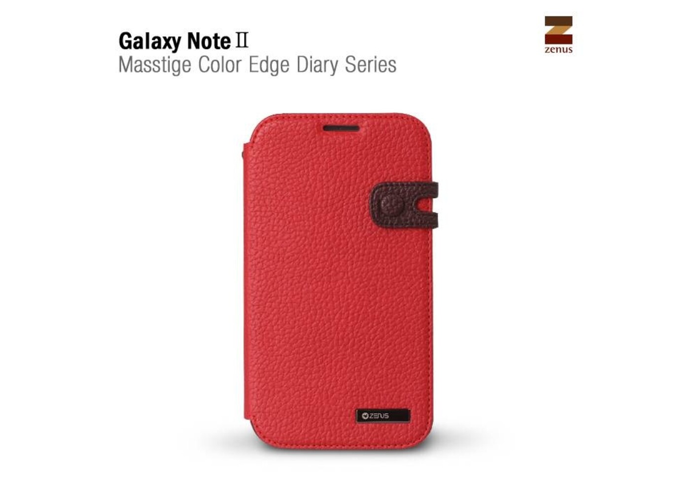 Zenus Galaxy Note 2 Masstige Color Edge Diary Series -Red