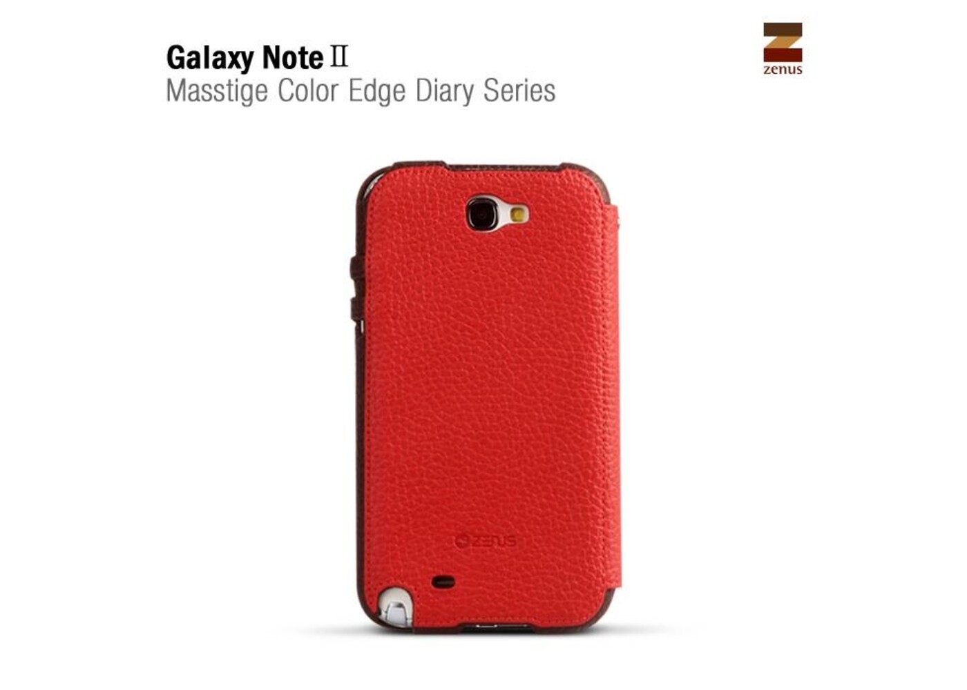 Zenus Galaxy Note 2 Masstige Color Edge Diary Series -Red