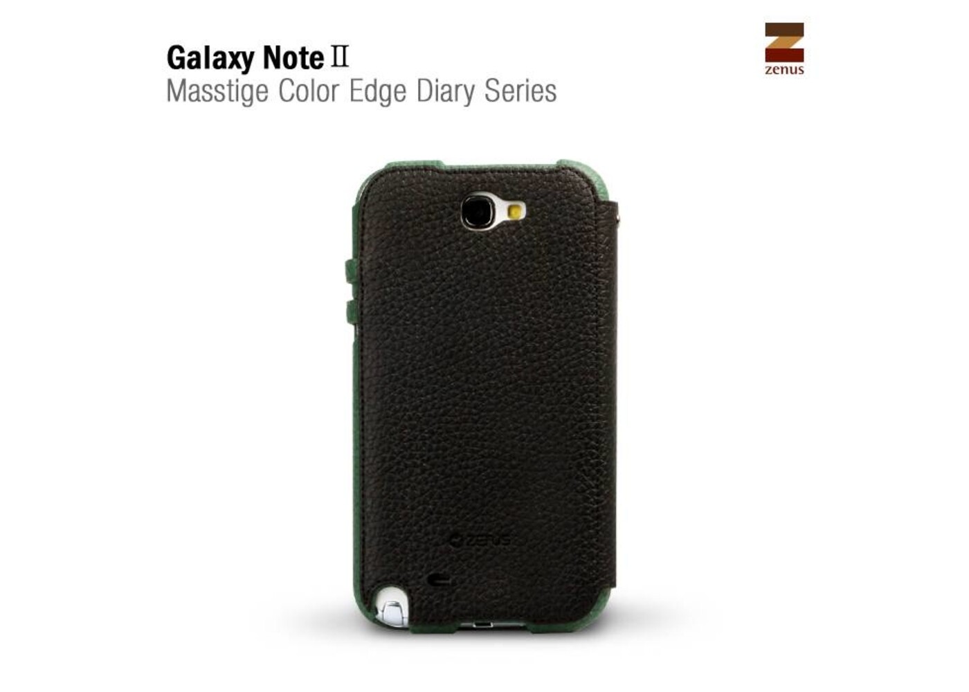 Zenus Galaxy Note 2 Masstige Color Edge Diary Series -Black