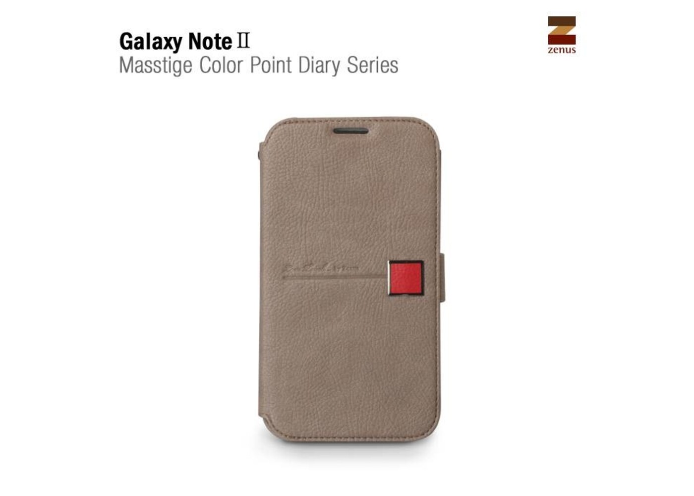 Zenus Galaxy Note 2 Masstige Color Point Diary Series - Gray