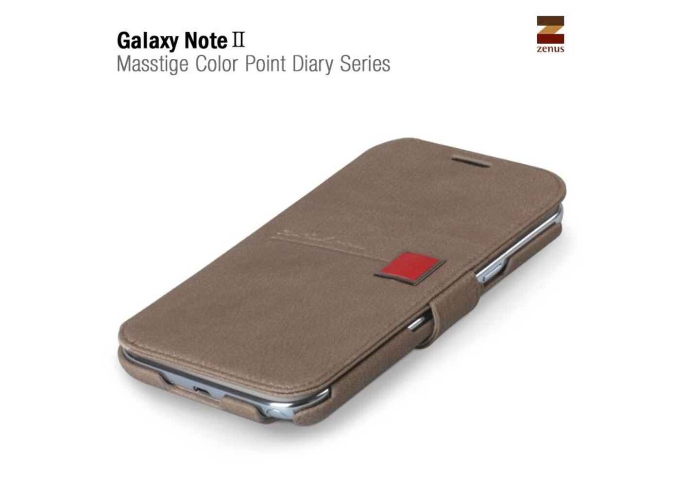 Zenus Galaxy Note 2 Masstige Color Point Diary Series - Gray