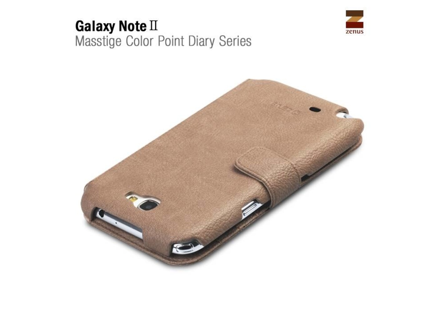 Zenus Galaxy Note 2 Masstige Color Point Diary Series - Gray