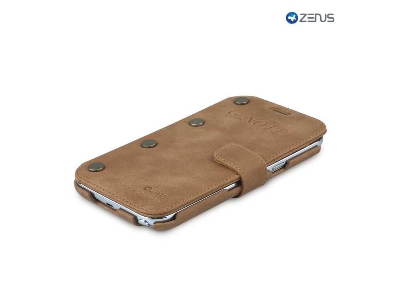 Zenus Galaxy Note 2 Prestige G-Note Diary Series -Vintage Bruin