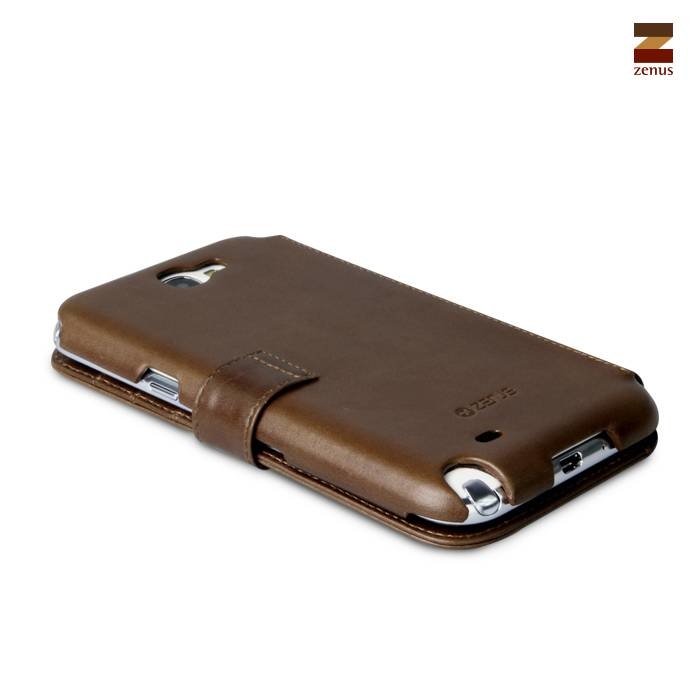 Zenus Galaxy Note 2 Prestige Heritage with Signage Diary Series -Black Chocolate