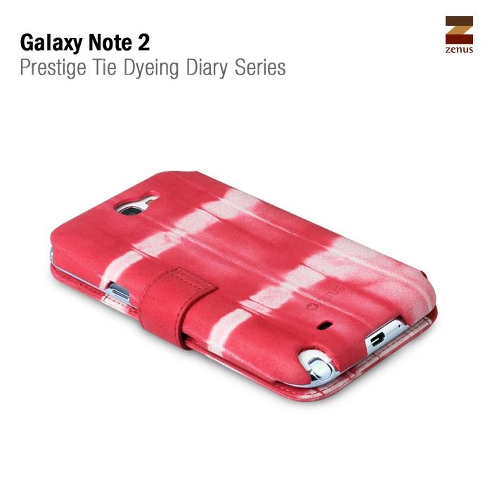 Zenus Galaxy Note 2 Prestige Tie Dying Diary Series -Red Mix