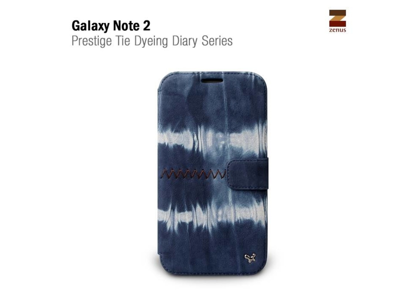 Zenus Galaxy Note 2 Prestige Tie Dying Diary Series -Blue Mix