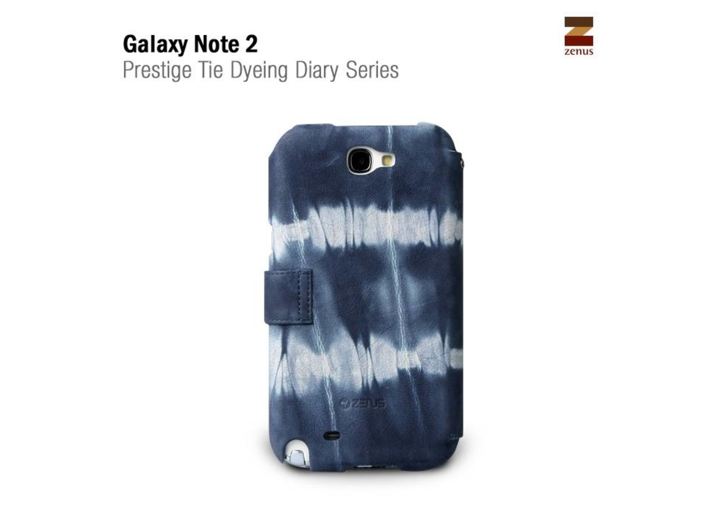 Zenus Galaxy Note 2 Prestige Tie Dying Diary Series -Blue Mix