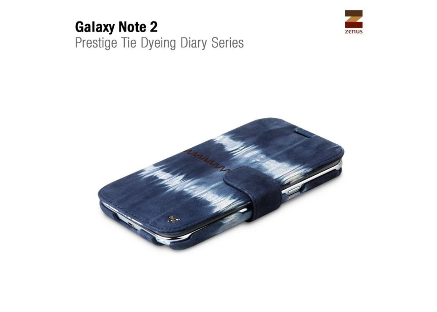 Zenus Galaxy Note 2 Prestige Tie Dying Diary Series -Blue Mix