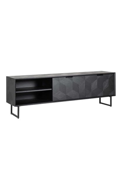 TV-dressoir Blax 2-kleppen 1-plank (Black)