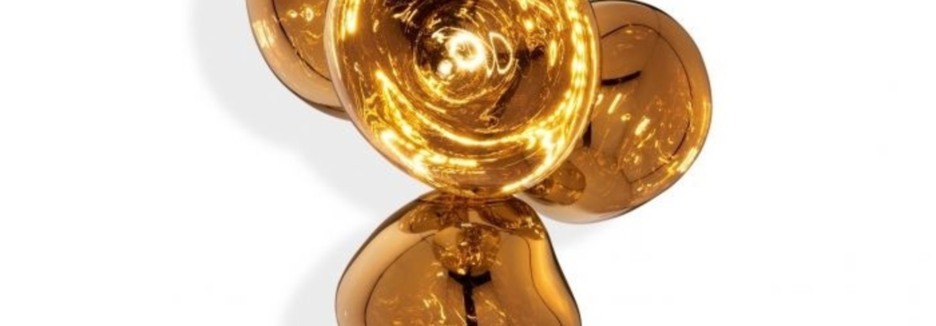 Melt led Chandelier Small - Goud