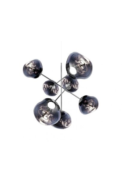 Melt led Chandelier Large - Smoke