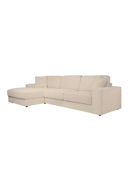 Sofa Santos lounge left + 2,5-seater beige niagara (Niagara 902 beige)