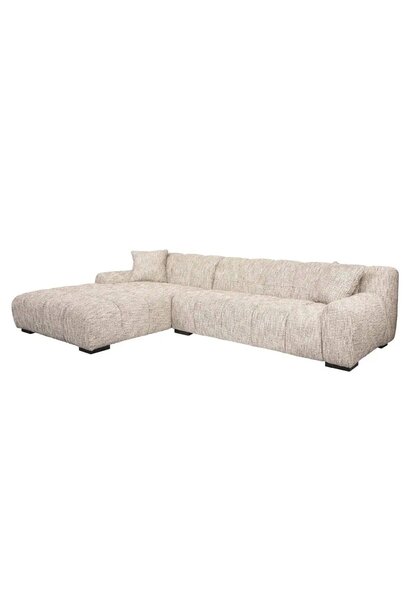 Sofa Hazel trendy nature 3-seater + lounge left